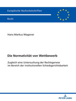 cover image of Die Normativitaet von Wettbewerb